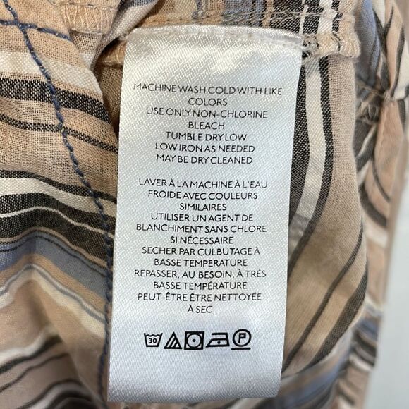 BDG Urban Outfitters Bell Button-Down Shirt  Striped Oversized Long Sleeve (XS) - Picture 12 of 16